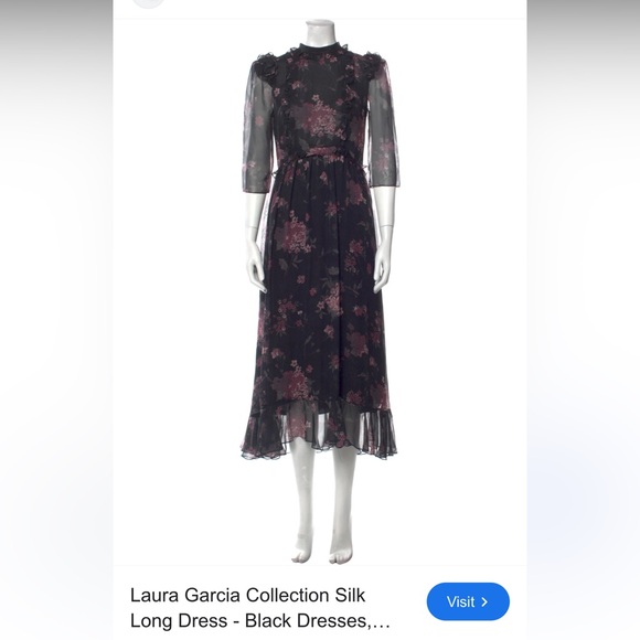 Laura Garcia silk long dress - Picture 1 of 6